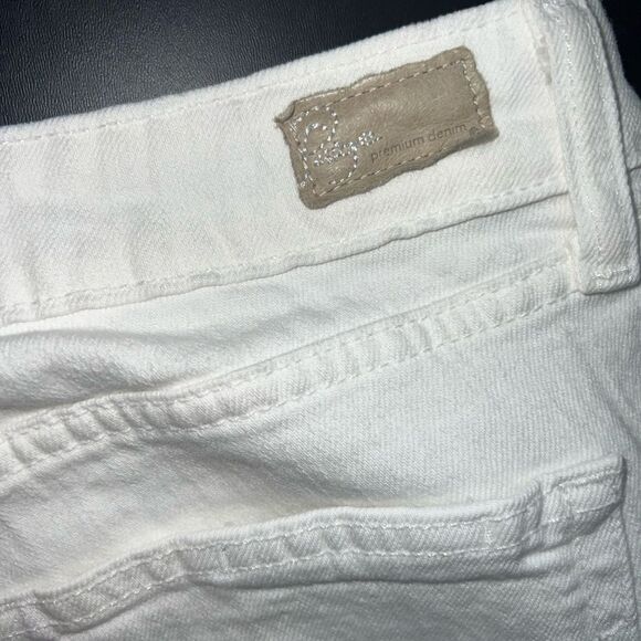 Paige Skyline Ankle Peg Jeans in White Size 30 EUC - Picture 9 of 12
